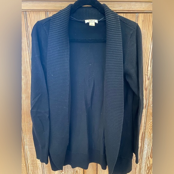 Ann Taylor Loft black cardigan, size M - Picture 2 of 4